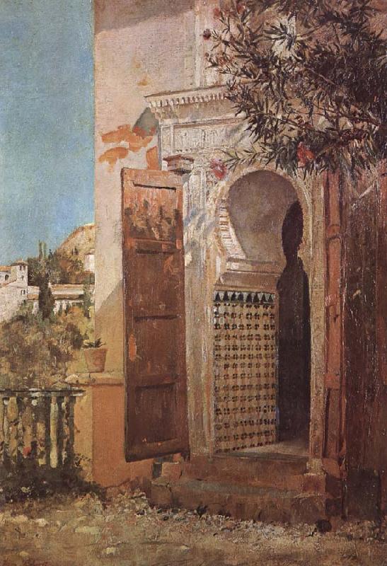 Tom roberts Moorish Doorway,Granada oil painting image